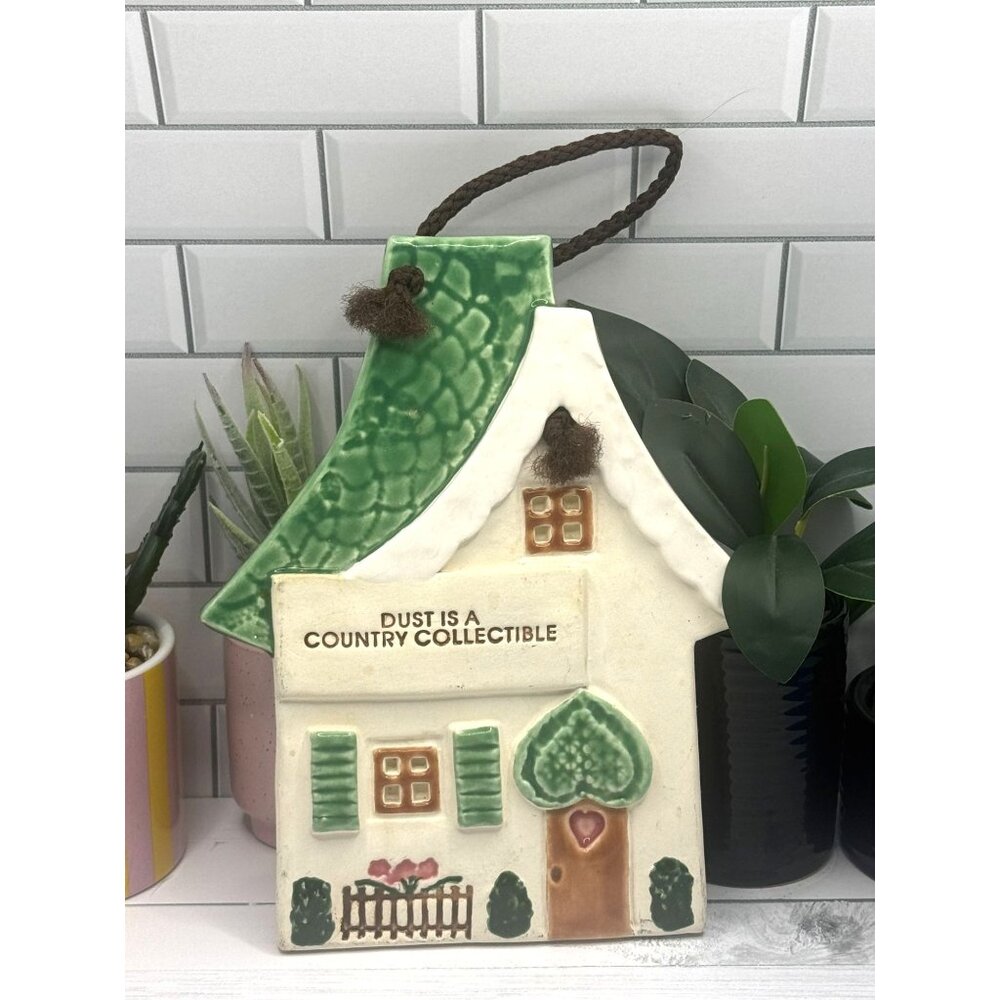 Dust Is A Country Collectible Ceramic Wall Hanging House Decor